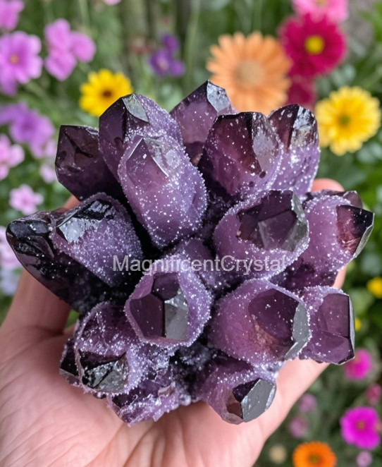 300G+Rare Dark Purple Quartz Cluster Raw Rock Amethyst Geode Home Reiki Decor