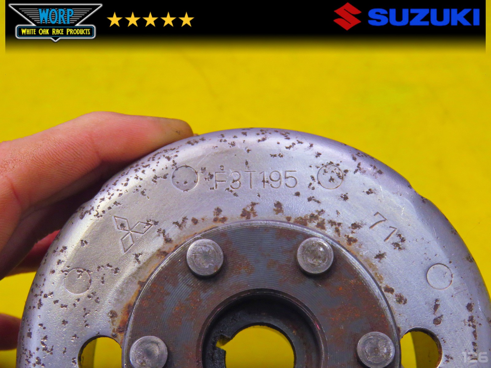 1986 SUZUKI QUADRACER 250 LT250R FLYWHEEL ROTOR FLY WHEEL MAGNETO ~ OEM 85-92