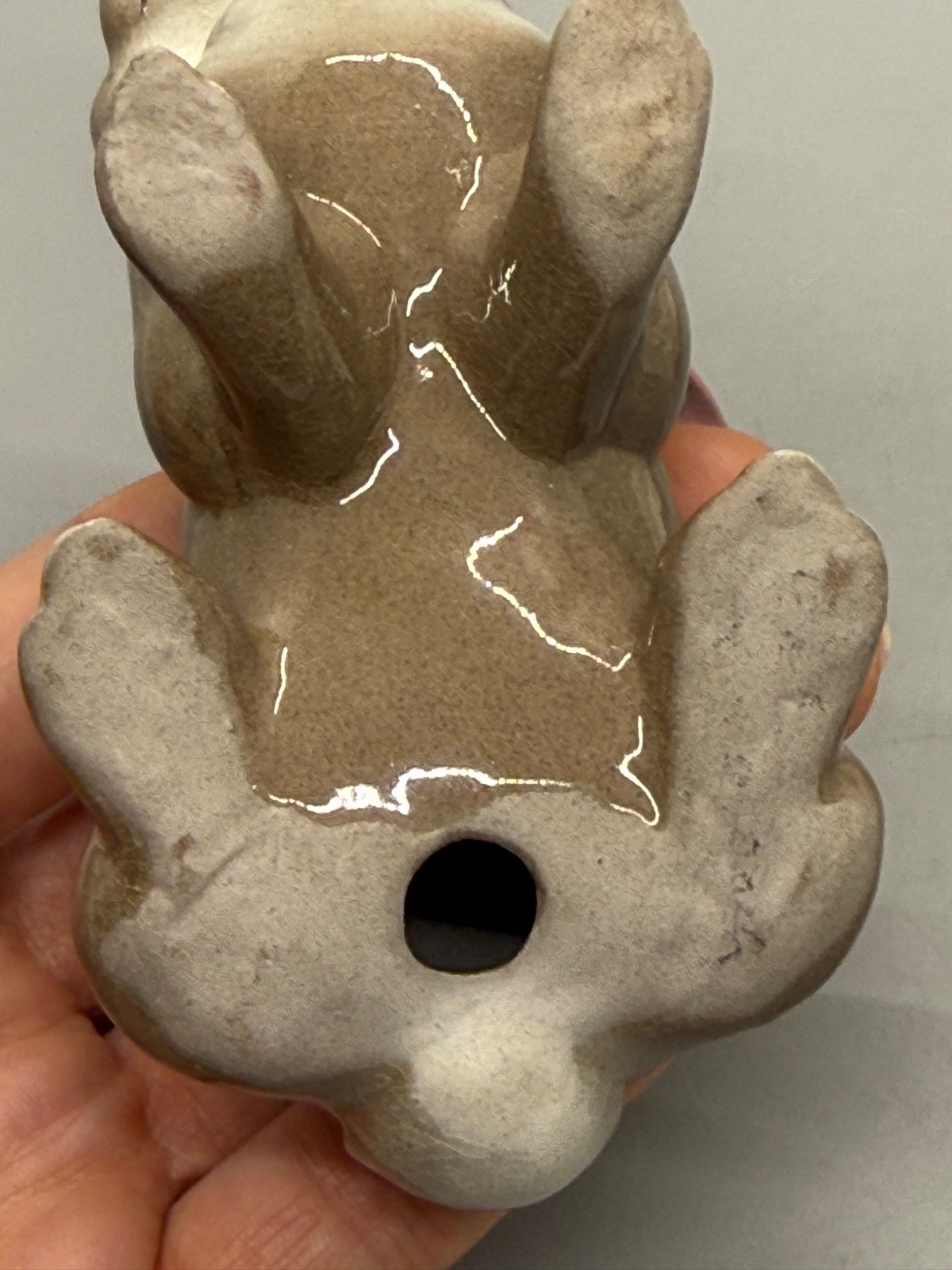 Vintage Hagen Renaker Glossy Brown Molly Rabbit