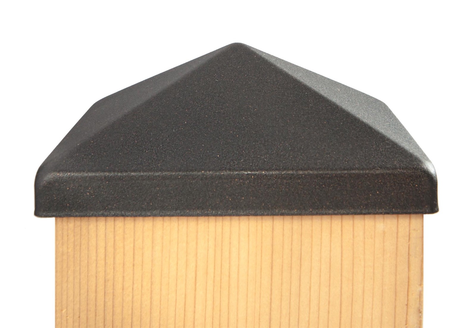 Apex 6x6 Pyramid Post Cap - Matte Bronze (5 1/2" x 5 1/2") for Deck and Fence Po