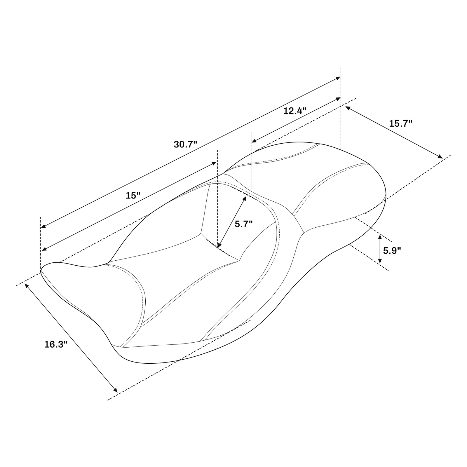 Rider and Passenger Seat Fit For Harley Touring FLHT FLHX FLHR FLTRX 2009-2023