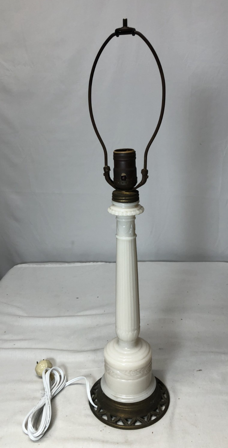 Alacite Lamp Antique Art Deco Light Fixture Vtg MCM Table Lamp USA #L14