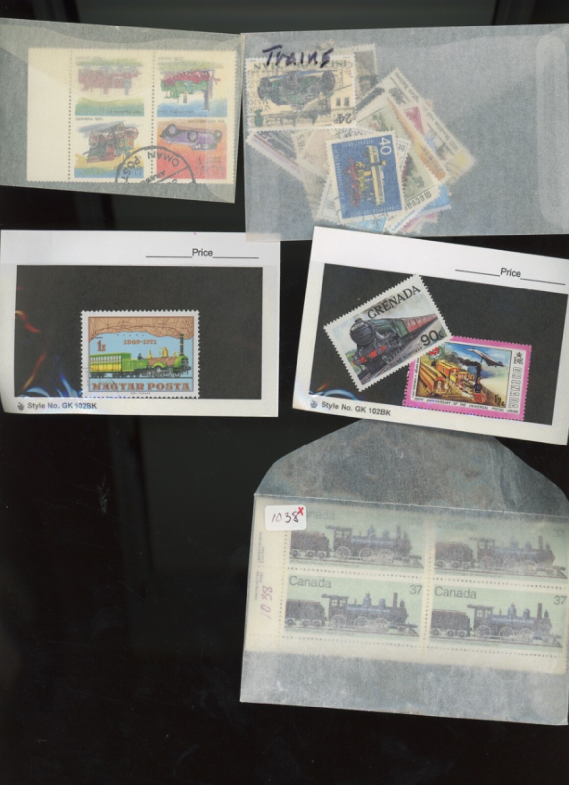 Worldwide Stamps Trains Topical TRAINS Stamps and mini-sheets (mb28