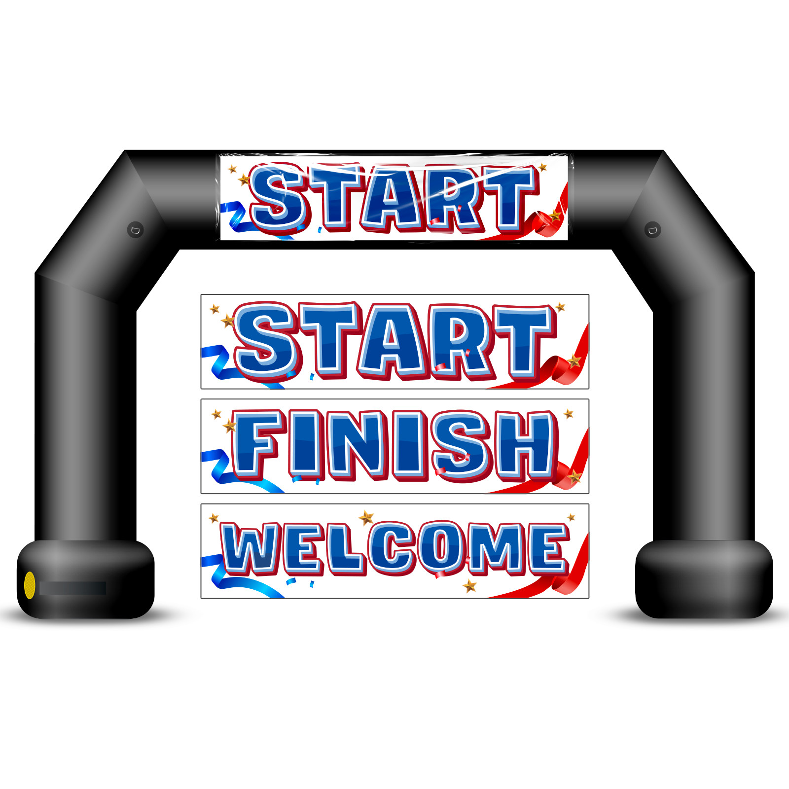 20Ft Inflatable Event Arch with built-in blower - Black