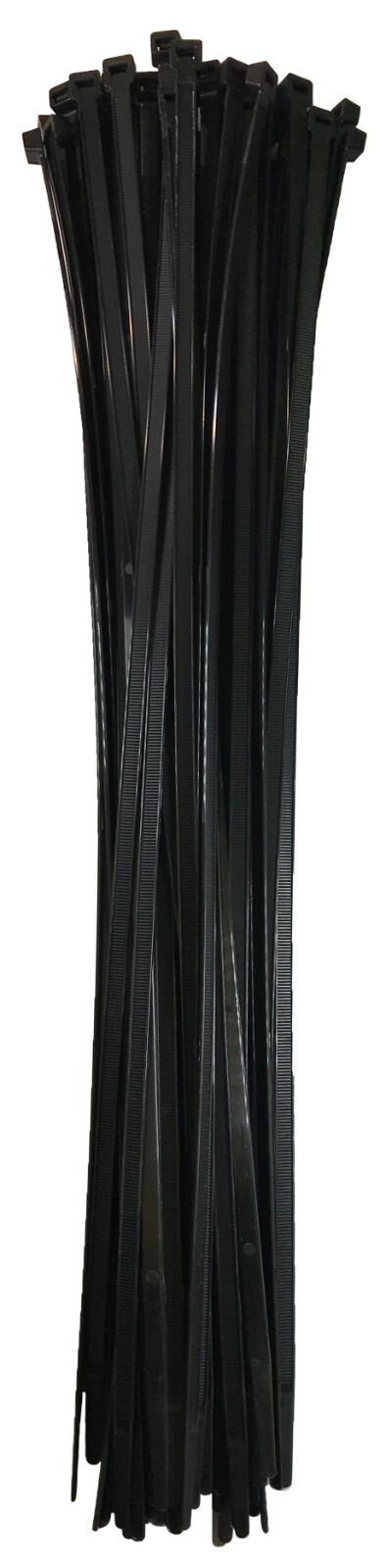 (50) Black 24" Inch Nylon Heavy Duty Cable Wire Wrap Zip Ties 175 LBS USA MADE