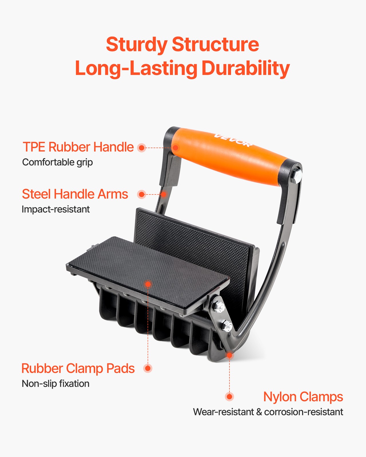 VEVOR 2 PCS Plywood Carrier 200 lbs Drywall Carrying Tool for 0-1 Inches Thick