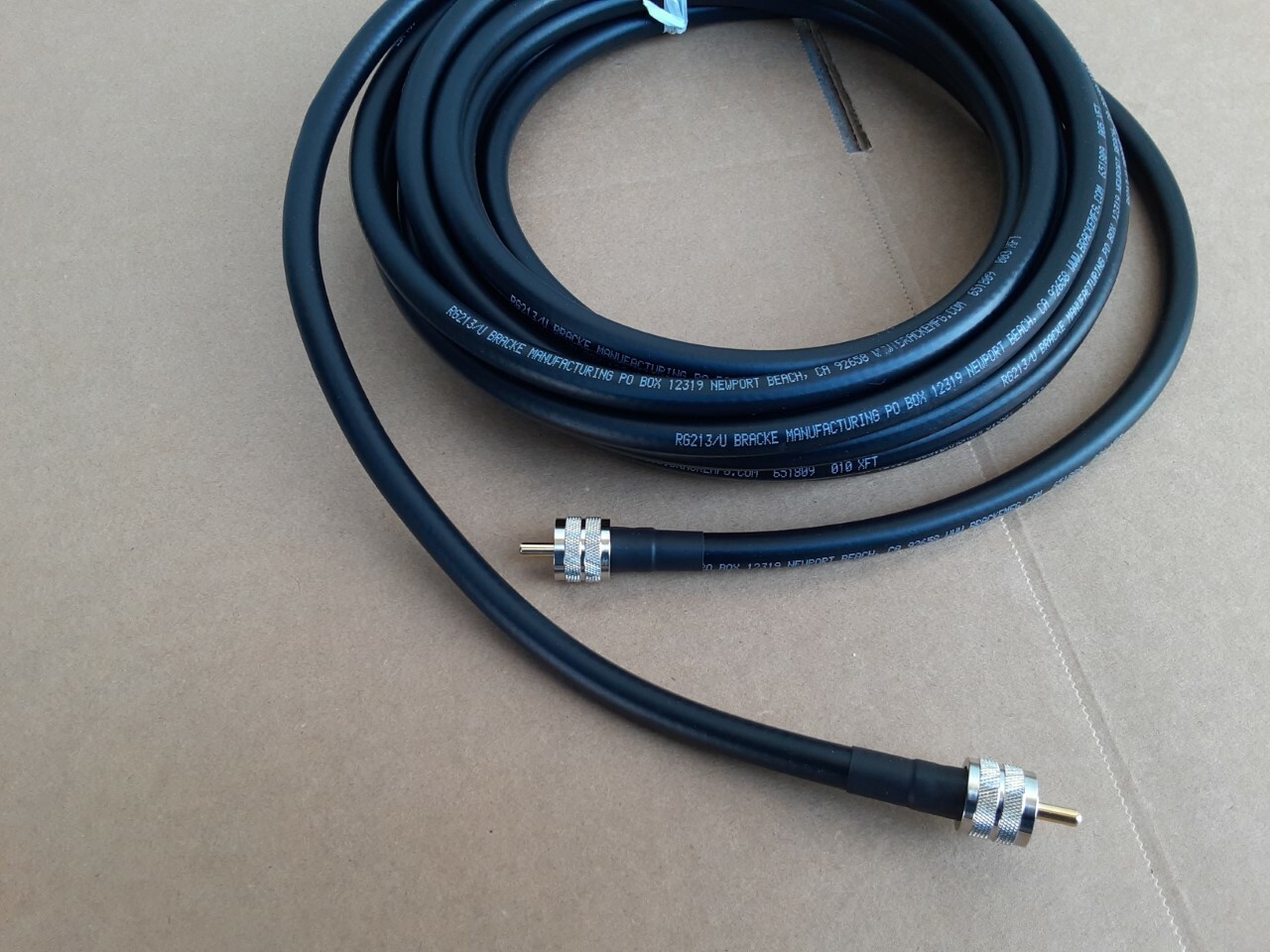 US MADE RG-213/U PL259 Male to PL259 Male Low Loss CoaxialCable CB Ham Radio lot