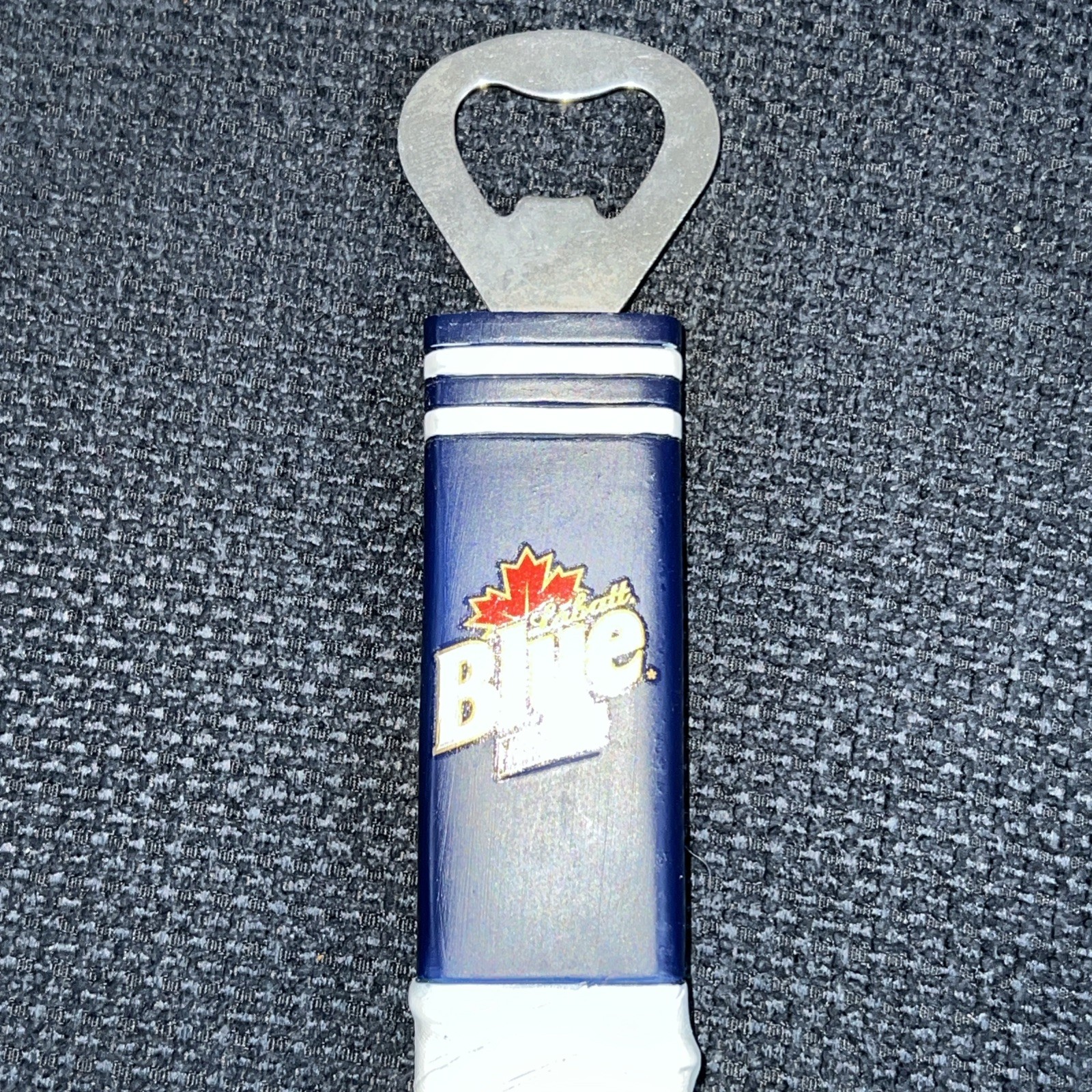 LABATT BLUE Imported Hockey Stick Handle Beer Bottle Opener