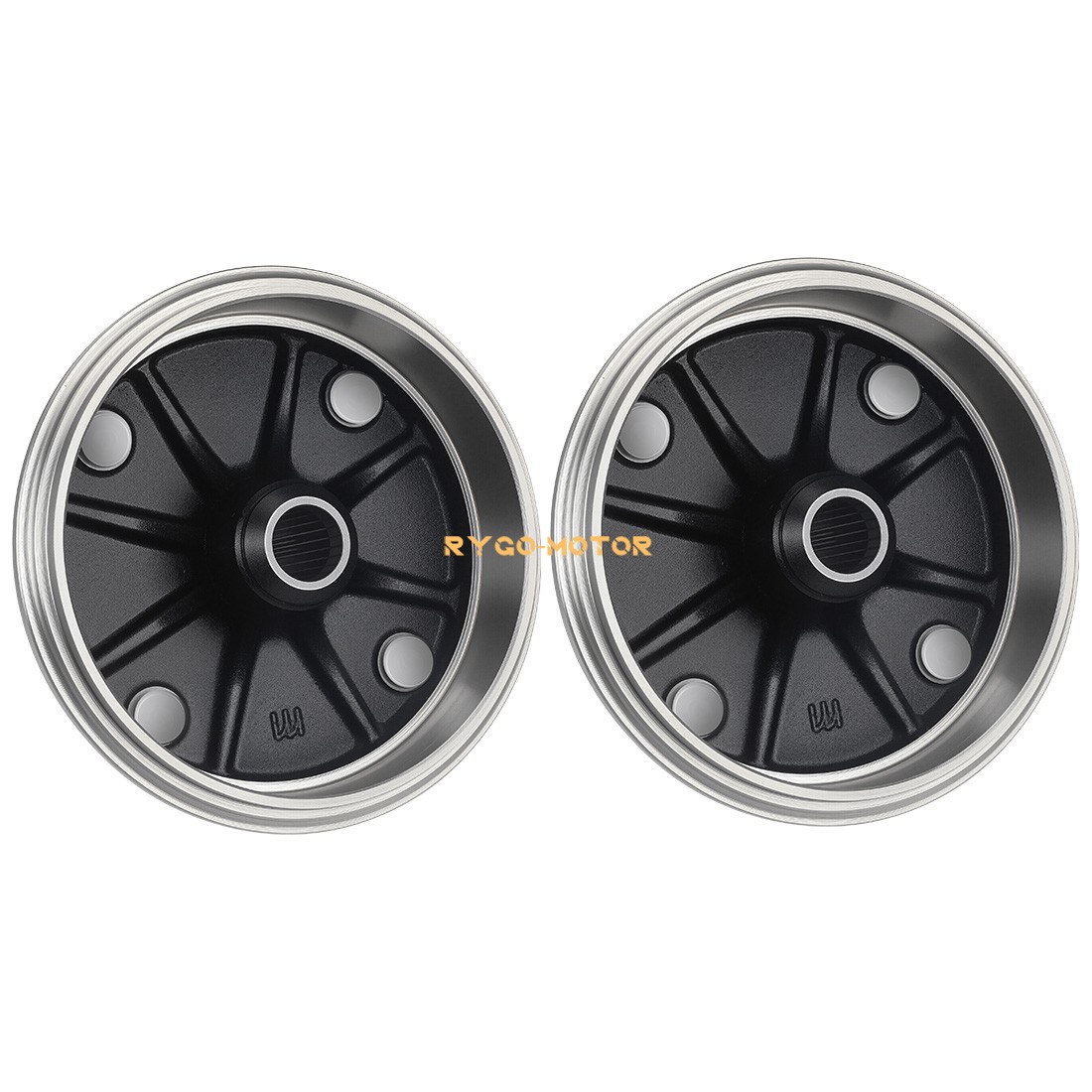 Rear Wheel Brake Drum & Brake Shoes 2SET for Kawasaki Mule 550 KAF300C 1997-2004