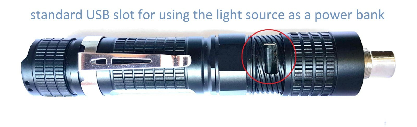 ClaraMed Battery/USB light source compatible with ACMI/Olympus/Storz endoscopes