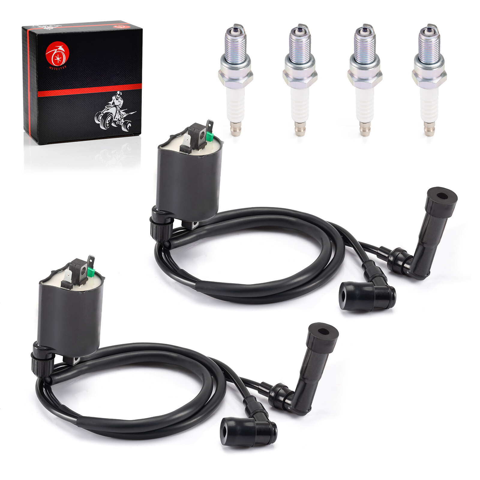 Ignition Coil & Spark plug for Kawasaki VN1500 Vulcan 1500 1996 1997 1998 - 2008