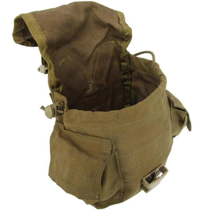 USMC MOLLE 1QT Canteen Cover Coyote Brown Utility Pouch USGI VGC