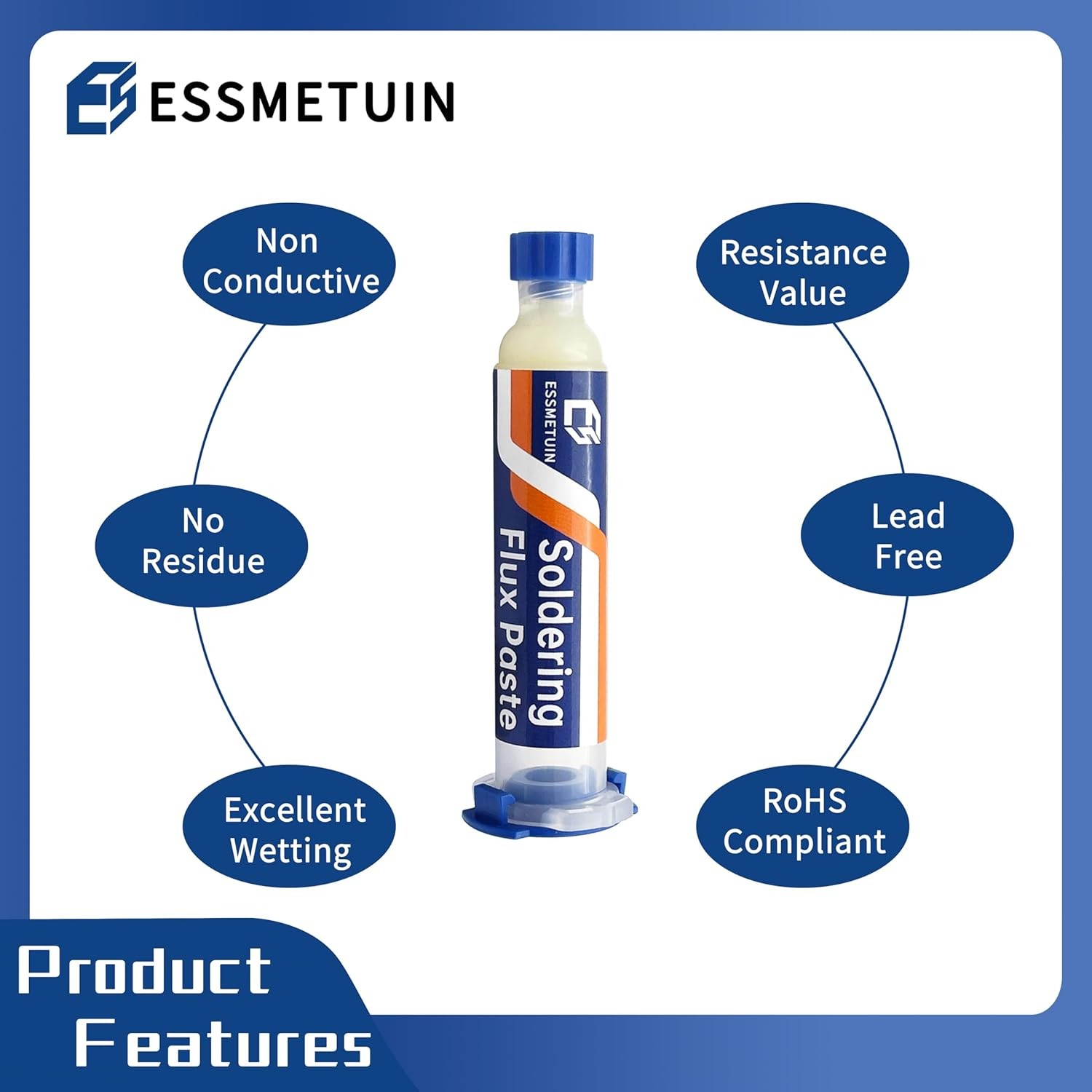 Solder Wick and Soldering flux for Electronics Repair, No Clean Flux, Solder...