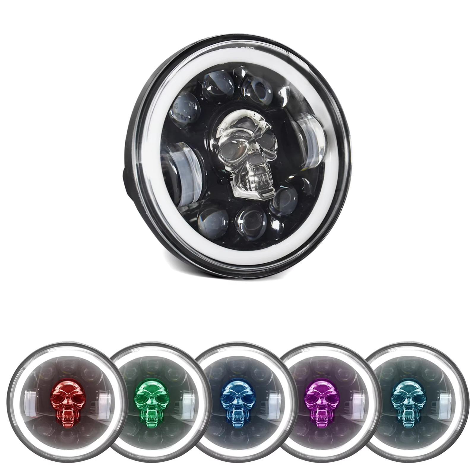 5-3/4" 5.75 LED Headlight High Low for Harley Sportster XL 883 1200 Dyna W3M0