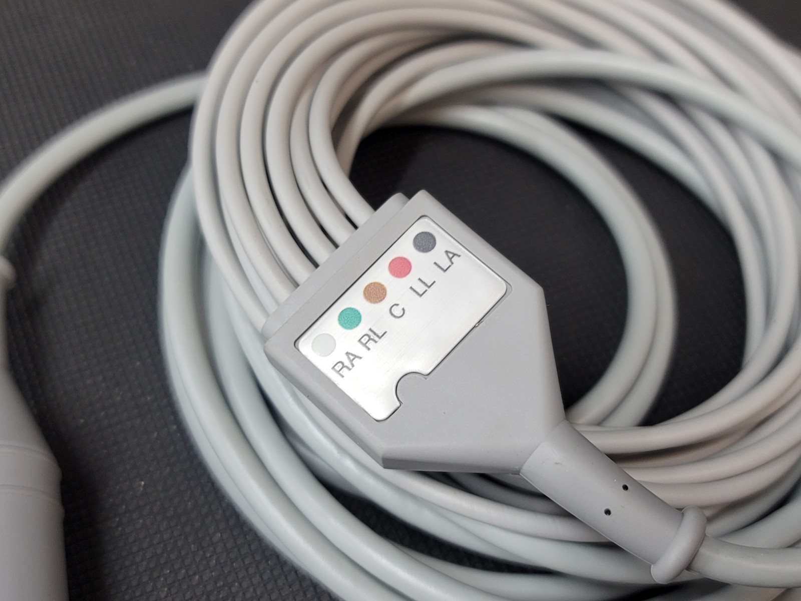 Welch Allyn ECG Cable 6 Pin 5 Leads Snap AHA Compatible 12' 008-0313-00