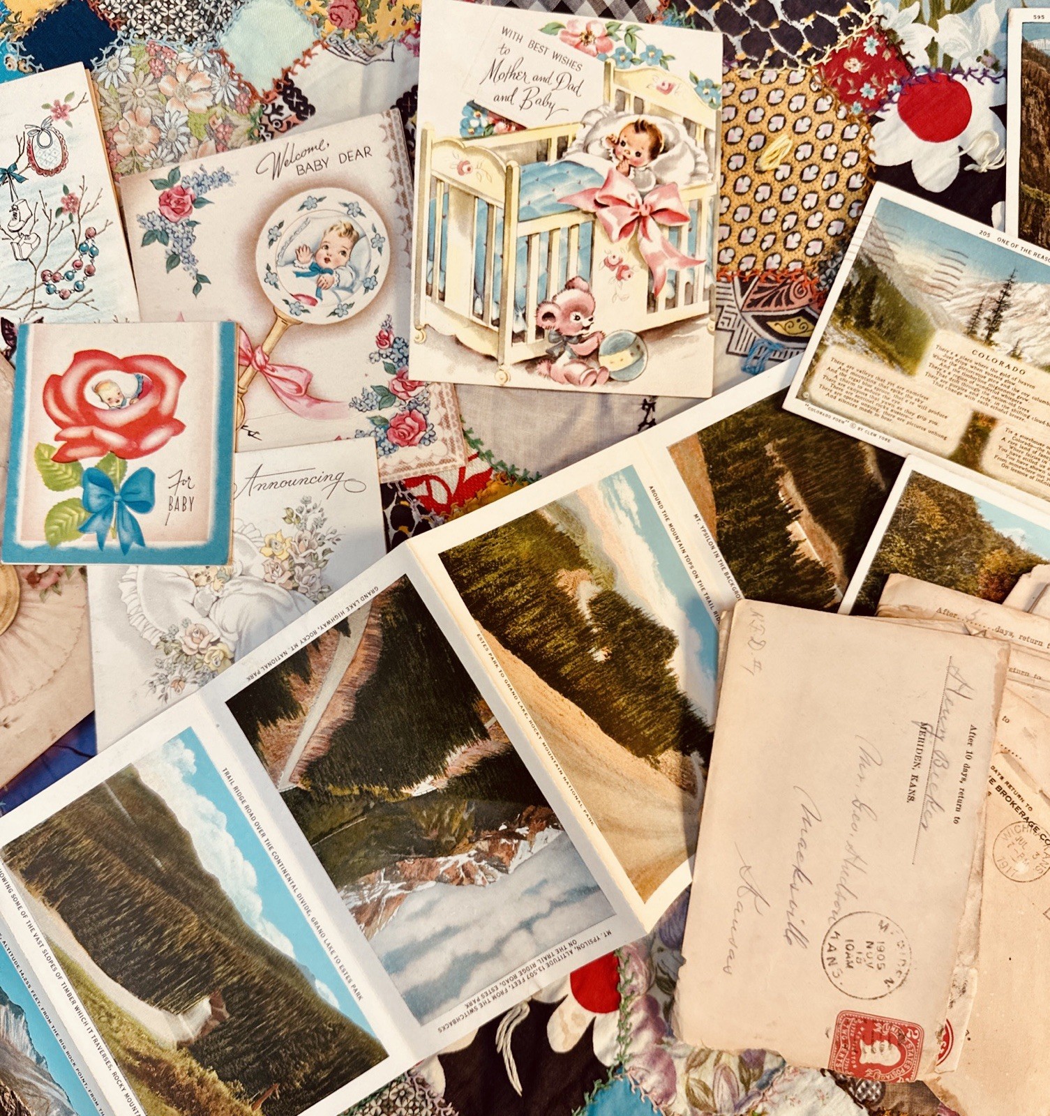 1900s Correspondences Stamps & 1890s + Getting Cards ✨RARE✨ Ephemera GALORE!