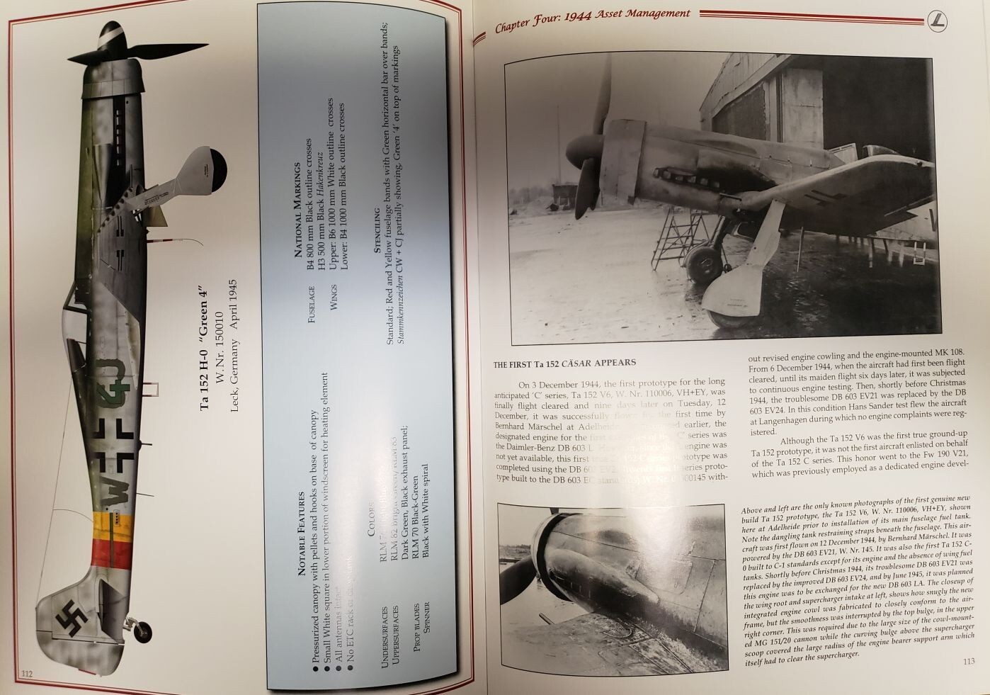 Luftwaffe WWII Fighter: Focke Wulf Ta 152 by Thomas HITCHCOCK Detailed Specs