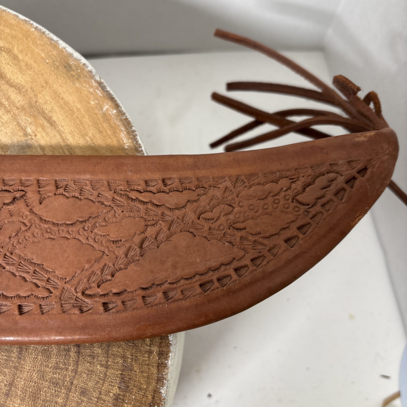 Busque La Marca Colima Guatemala MACHETE W/ Leather Sheath 18” Central American