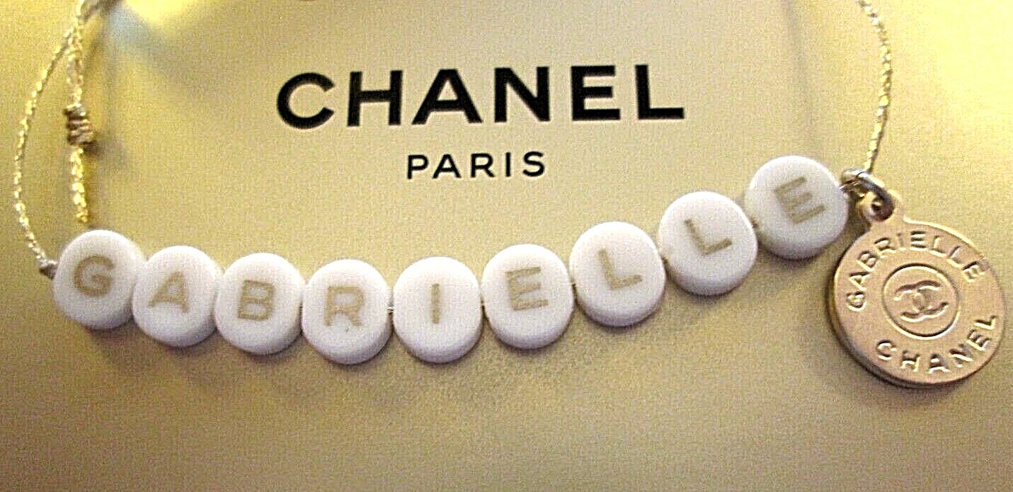 Chanel Gabrielle Adjustable Bracelet with CC Charm & Eau de Parfum Spray RARE