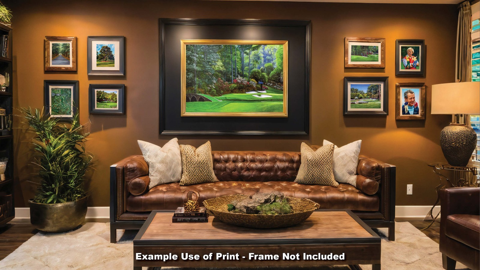 Augusta National Golf Hole 12 Golden Bell Masters Amen Corner PGA Art Print Ri4