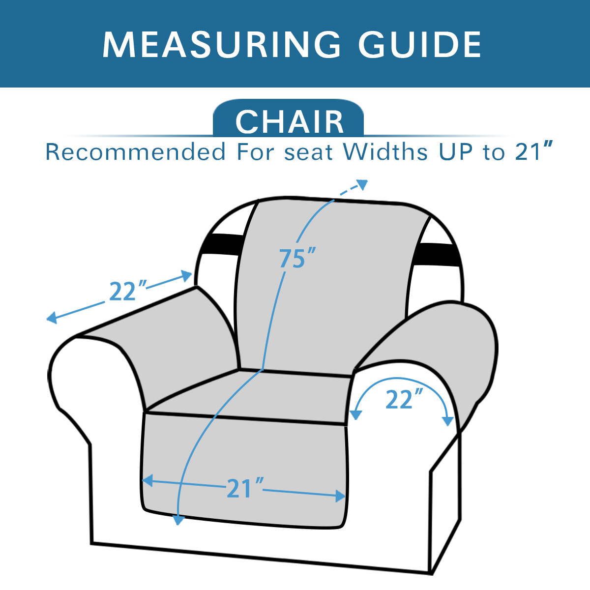 1/2/3Seater Recliner Chair Covers Couch Slipcover Armchair Lounge Sofa Protector