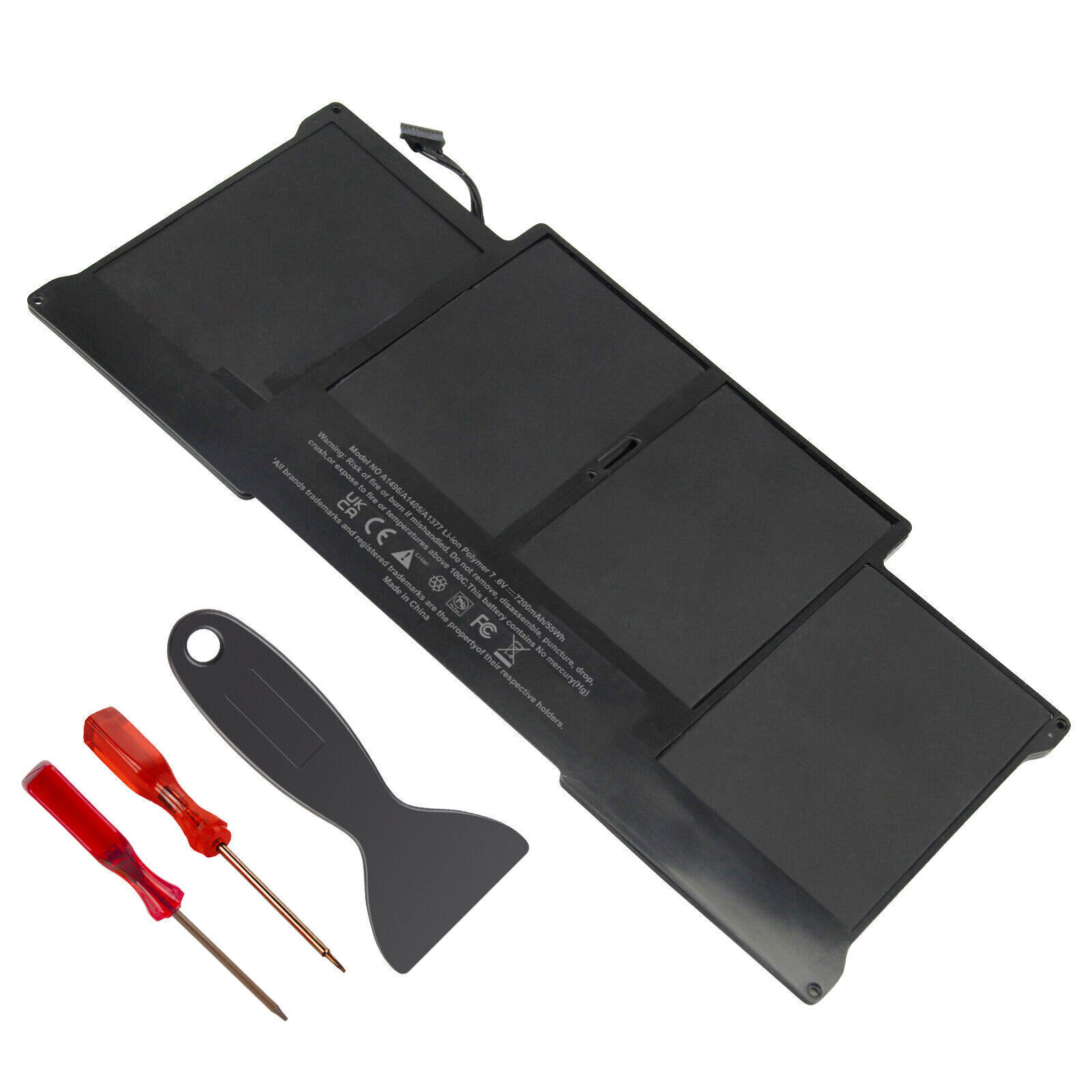 LOT Battery A1405 A1496 for MacBook Air 13'' A1466 Mid 2012 2013,Early 2015 55Wh