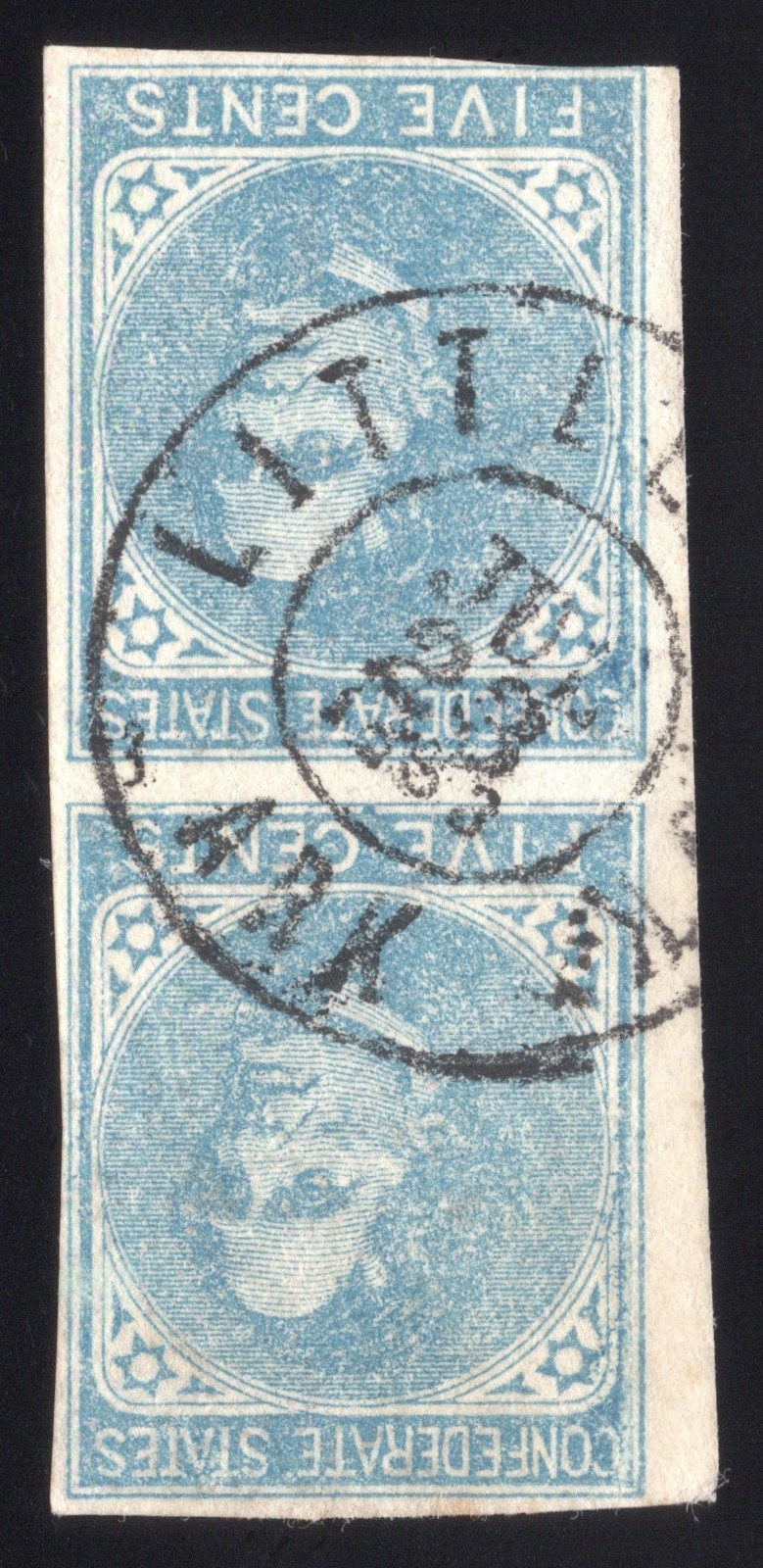 Confederate, CSA #7-R, Richmond Thick Paper, Little Rock AR CDS JUL 23, 1863