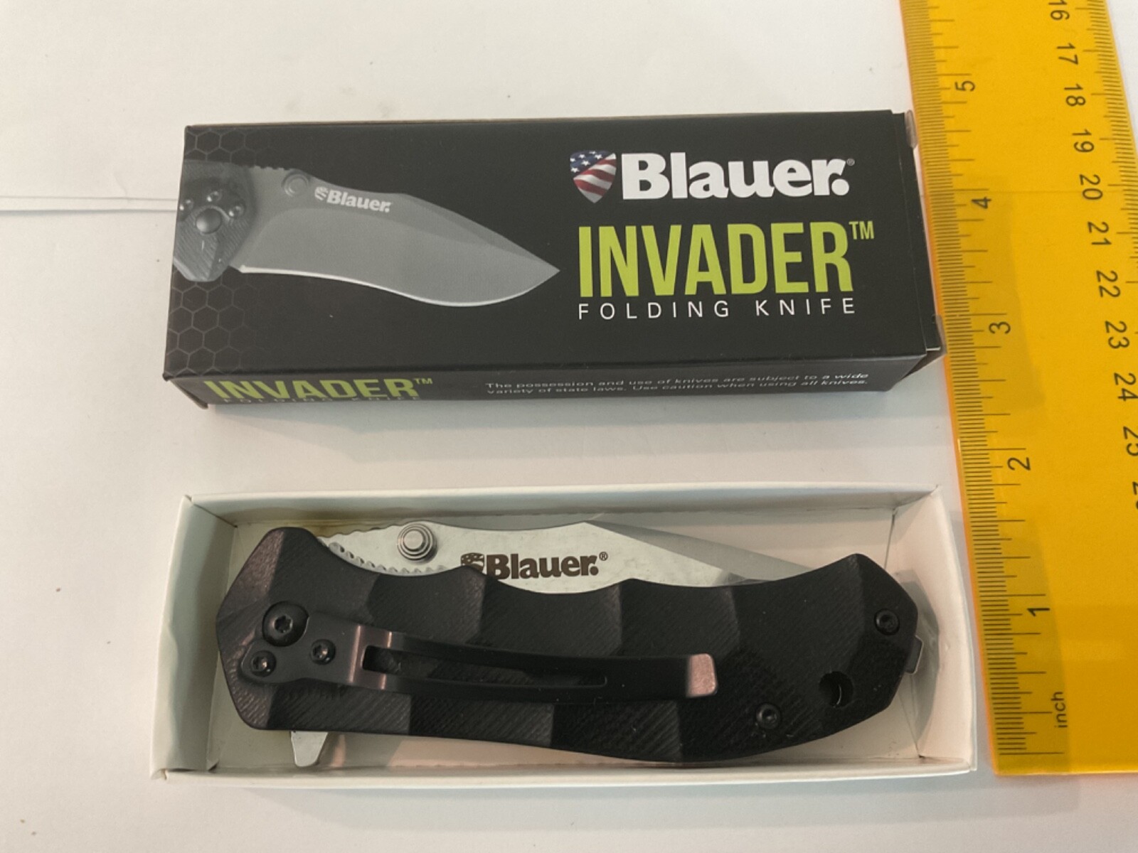 Blauer Folding Knife Invader Style KN1004 Spear Point new Retail 39.99 now 5.99