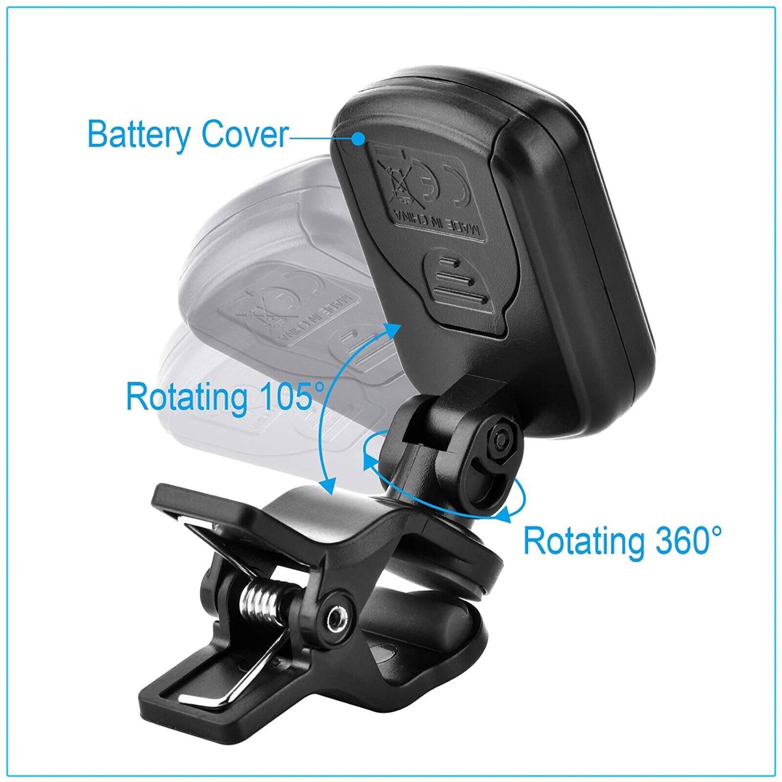 LCD Clip On Chromatic Acoustic Electric Guitar Bass Ukulele Banjo Violin Tuner