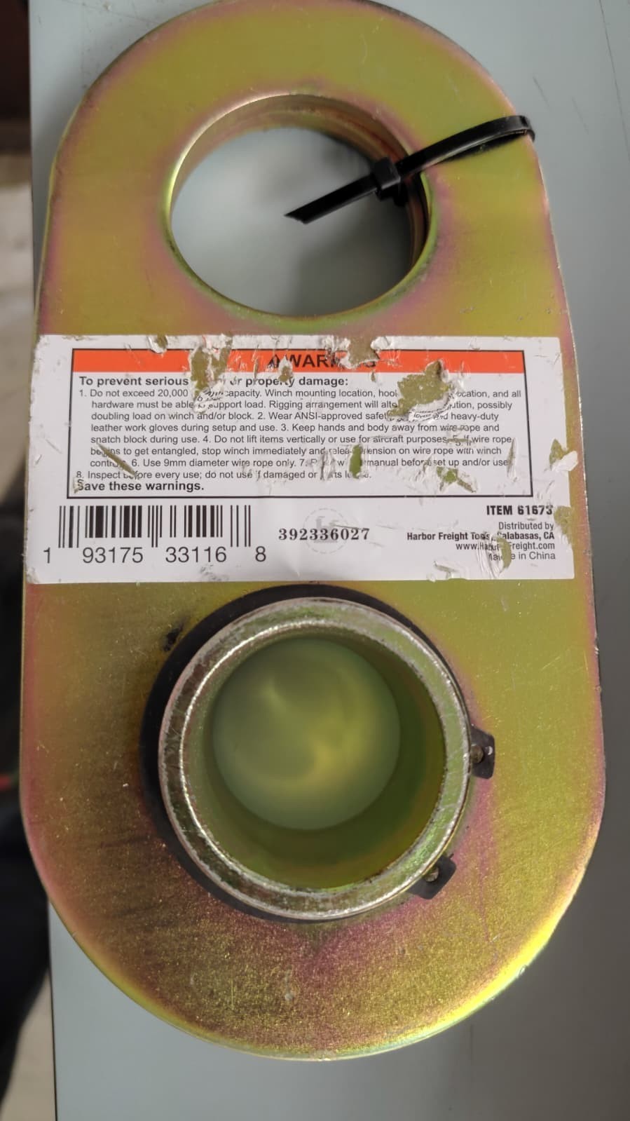 10 Ton Badland Snatch Blocks Double Pulling Power-USA For 3/8” Rope