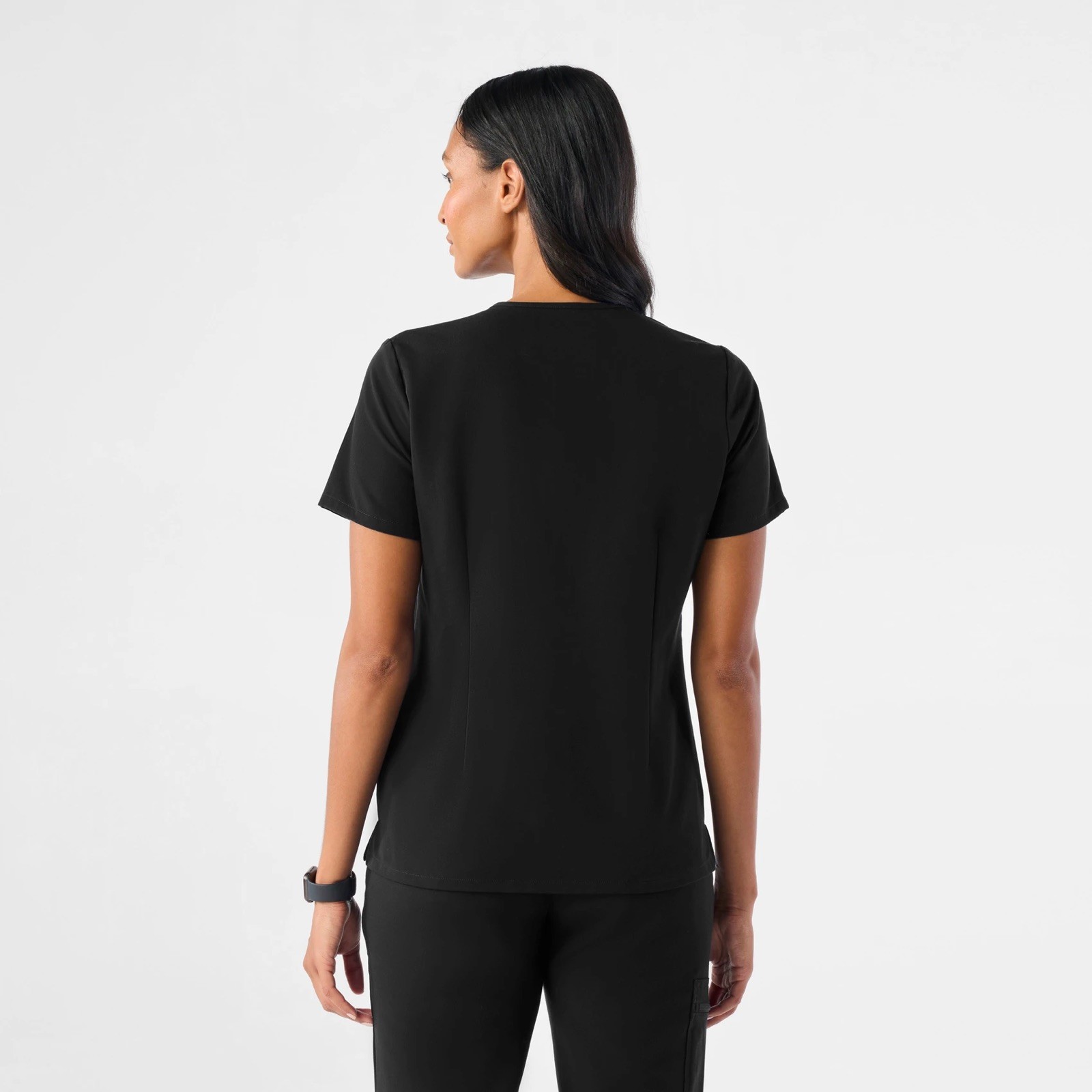 FIGS Catarina One-Pocket Scrub Top & Zamora Joggers Black Size M. $86 MSRP