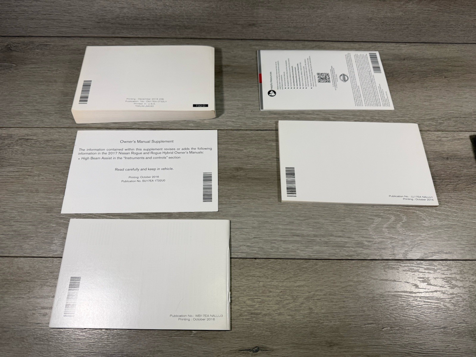 2017 Nissan rogue owners manual