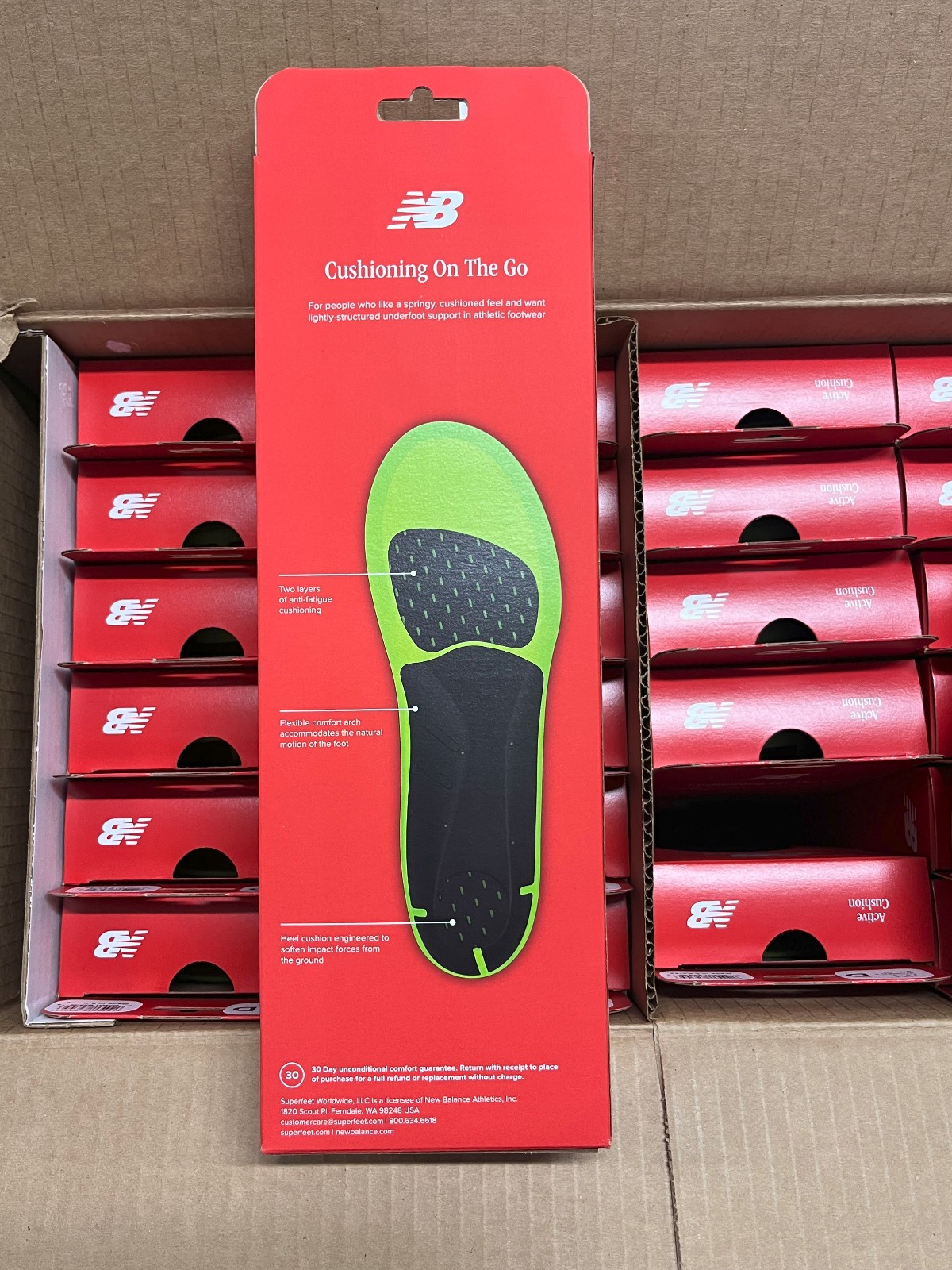 Unisex New Balance Black active Cushion Insoles D Men 7.5-9 Women 8.5-10