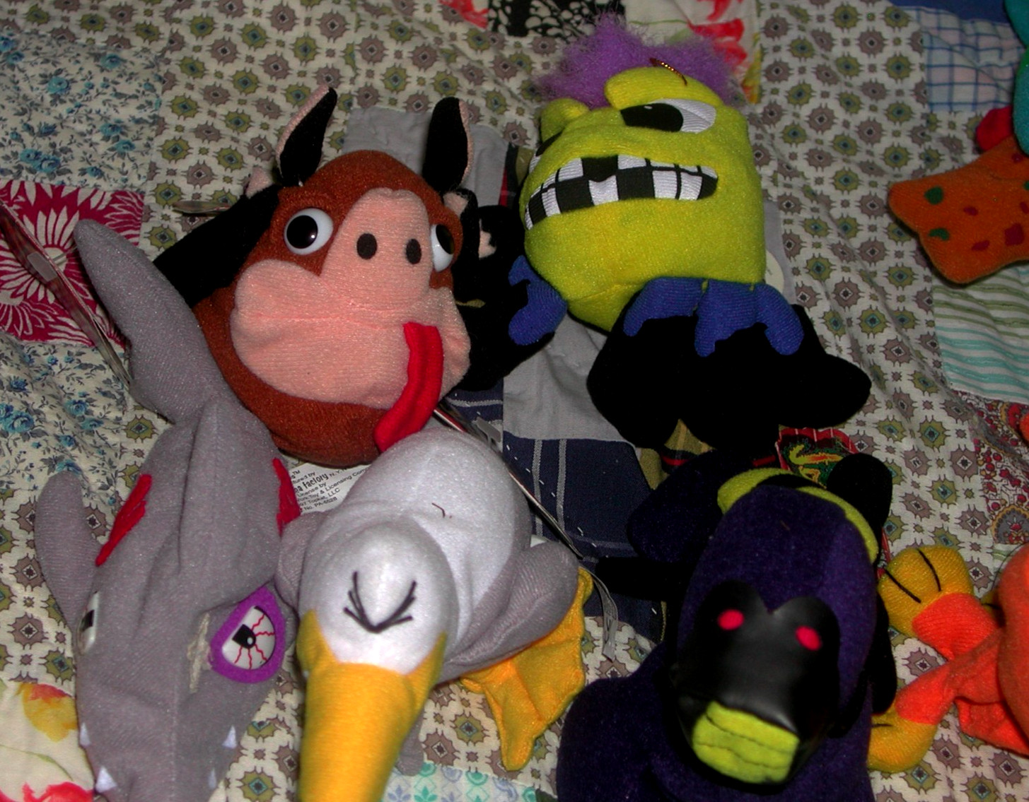 1 LOT OF 13 DIFFERENT MEANIES SERIES 1 STUFFED TOYS WITH TAGS