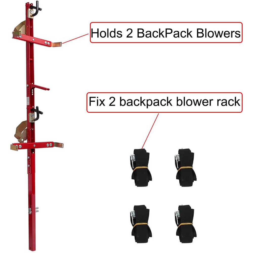 ELITEWILL 3 Place Weedeater Rack & 2 Place Backpack Blower Rack for Open Trailer