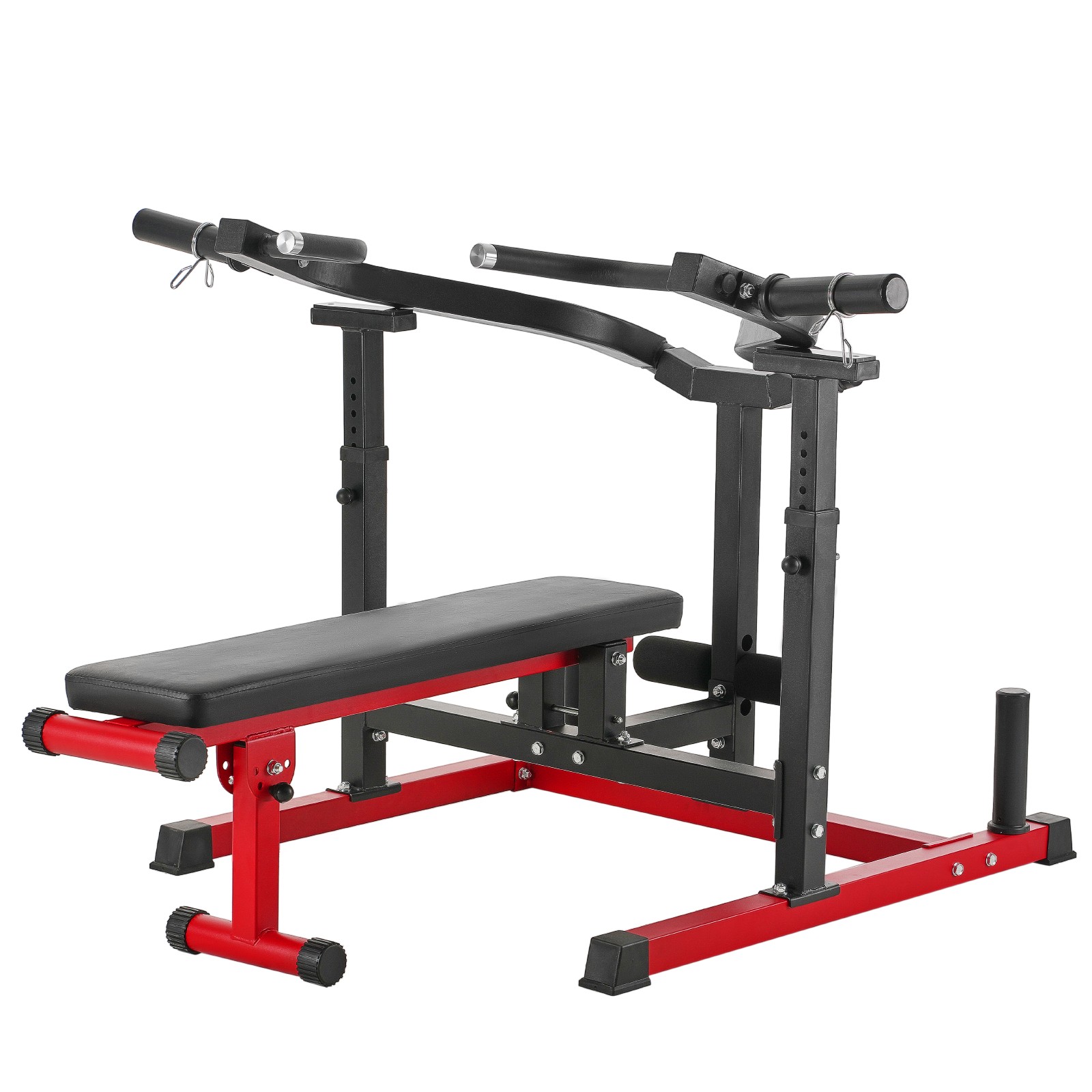 450 LBS Chest Press Machine Adjustable Bench Press Flat Incline Bench Home