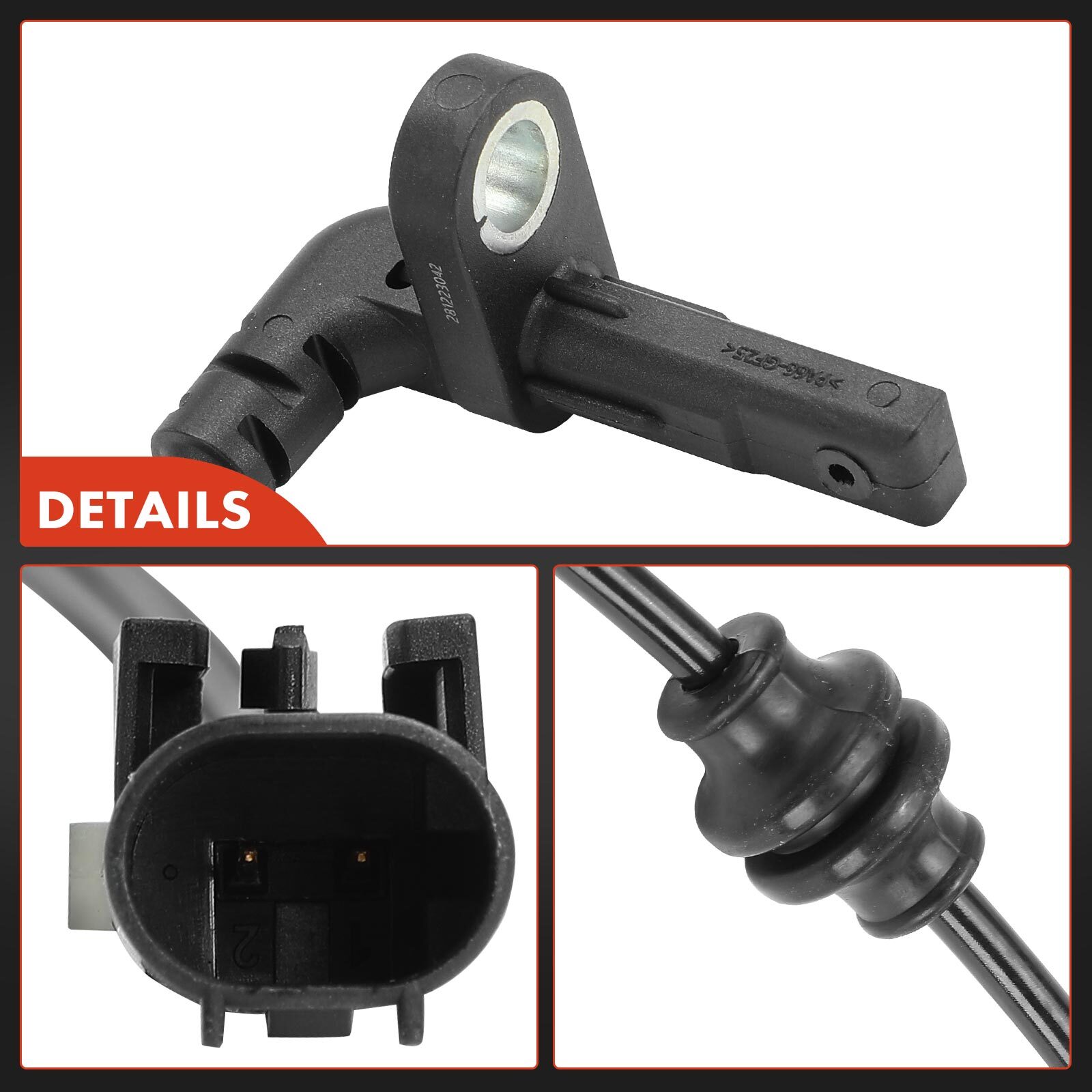 Rear Driver or Passenger ABS Wheel Speed Sensor for Jeep Renegade Compass 17-23