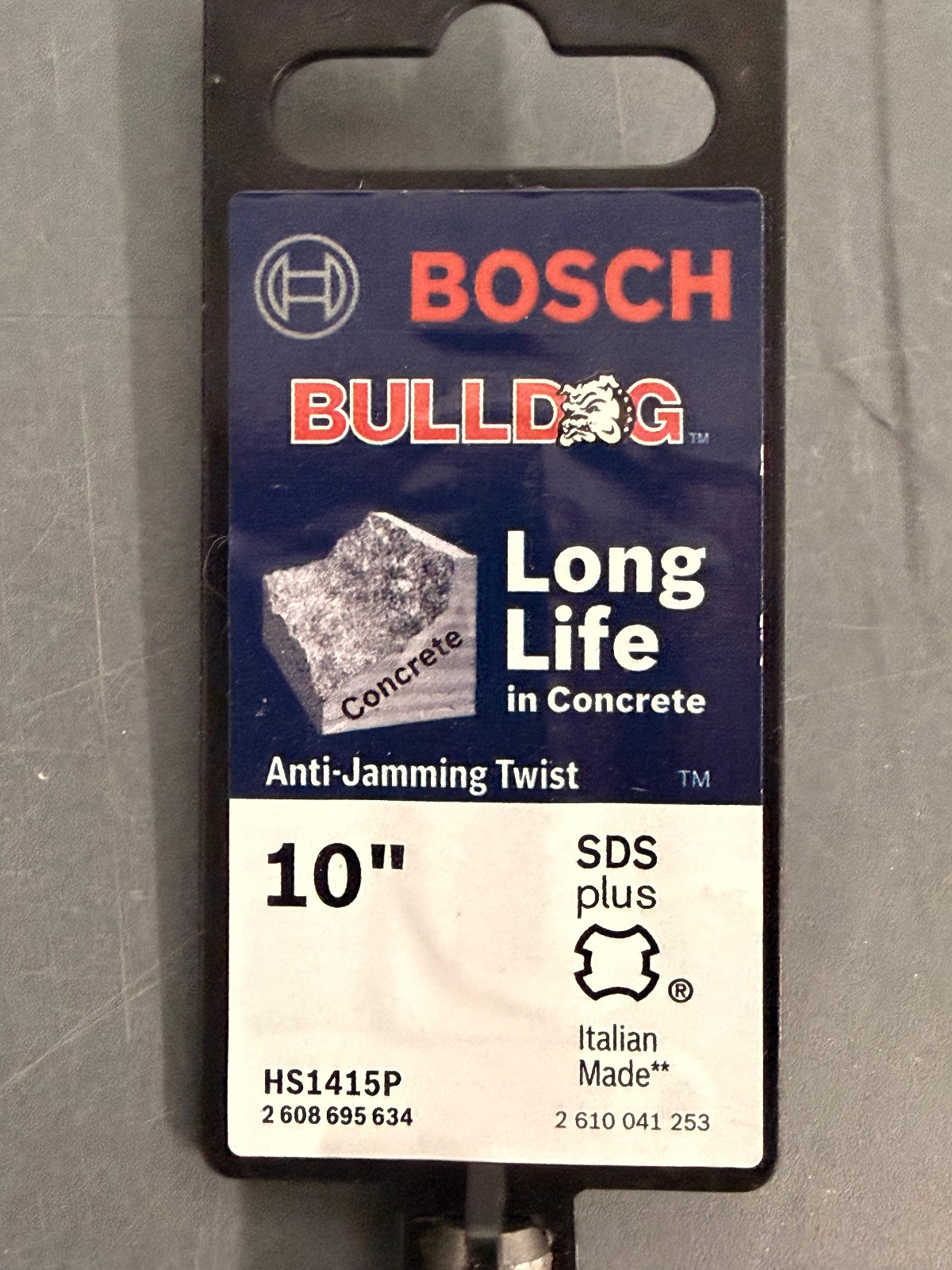 QTY 3 Bosch SDS Plus 10" Bulldog Anti-Jamming Twist Concrete Chisels HS1415P