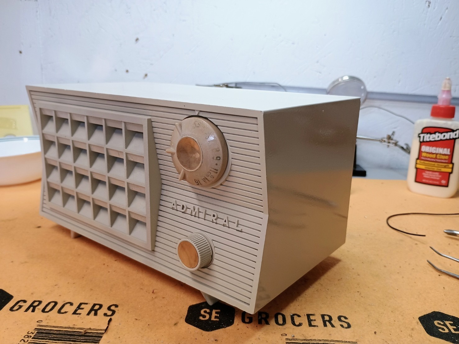 Vintage Admiral Radio model 5R3 Working W/Bluetooth