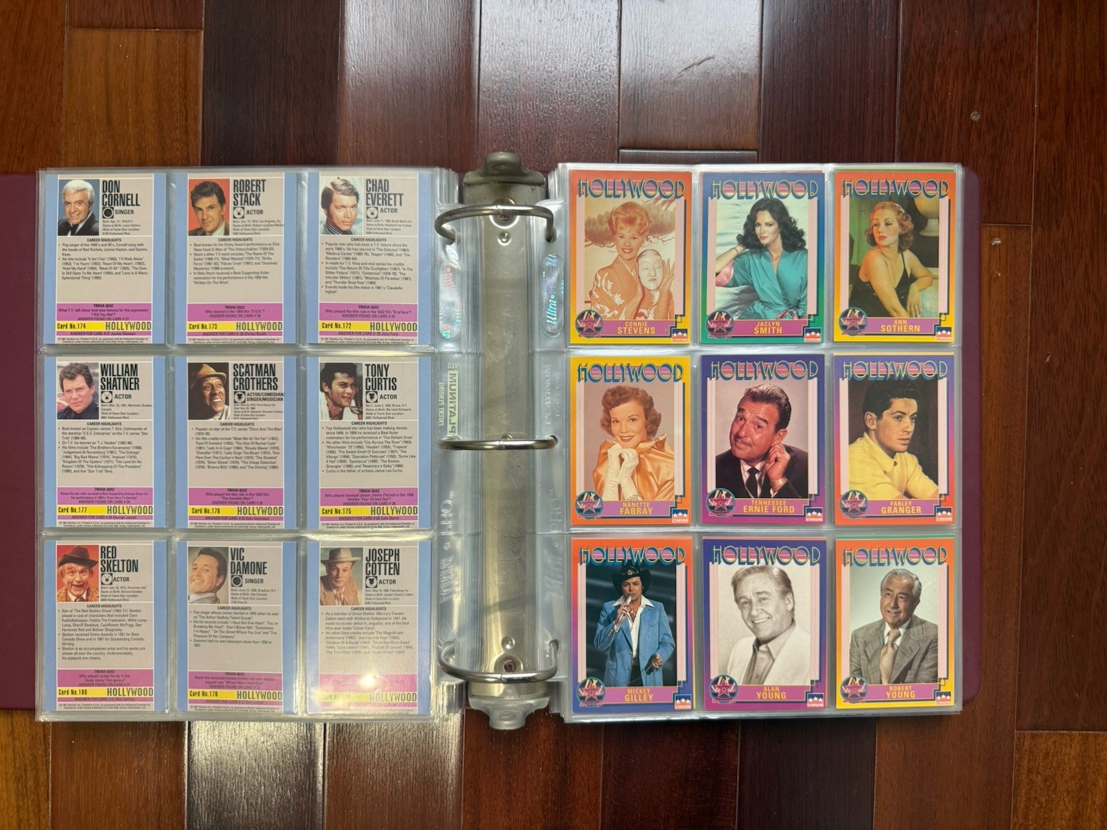 1991 Hollywood Starline 200+ Cards & Binder