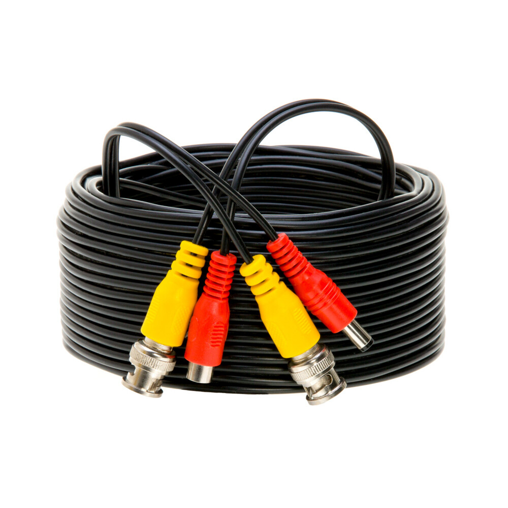 Siamese Cable CCTV Security Camera BNC DC Power/Video Wire Black/White Pack LOT