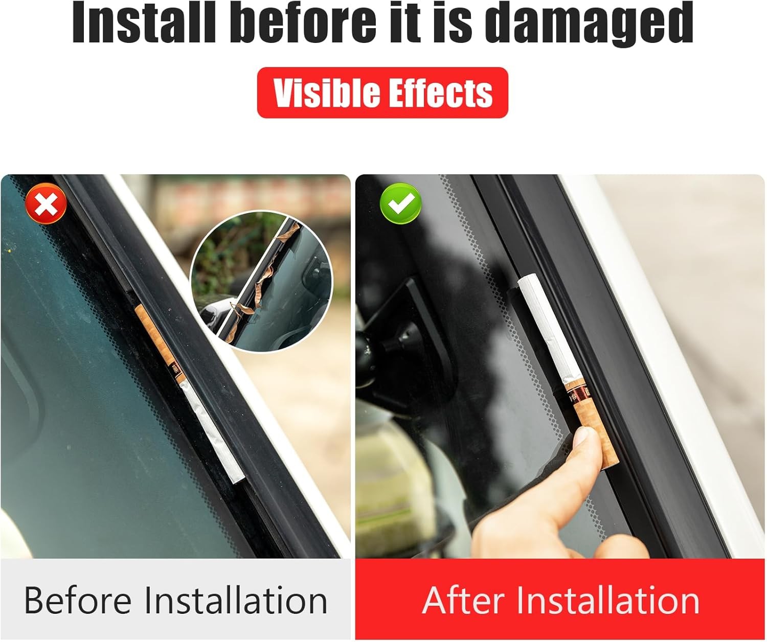 Front Glass Sealing Tape for 2024 2025 Lexus GX550 GX550H soundproofing Noise Re