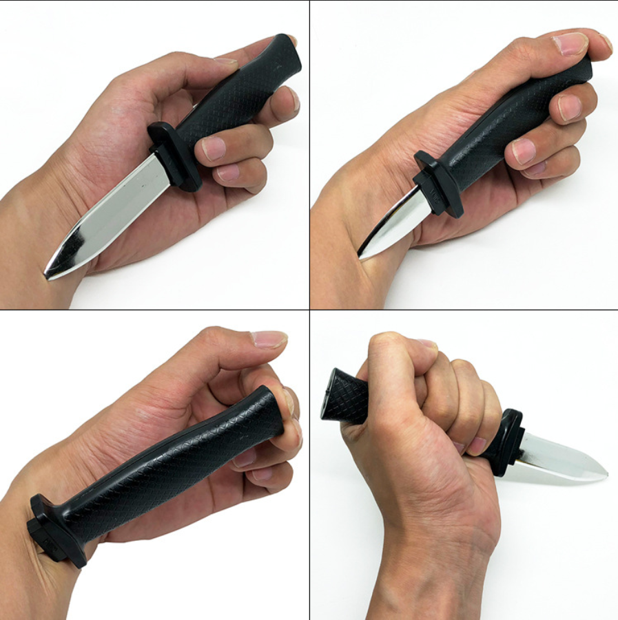 Fake Knife Magic Prop Prank Retractable Dagger Joke Trick Disappearing Blade Toy