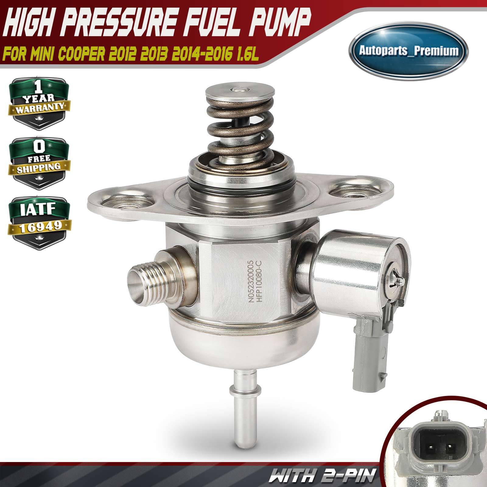 High Pressure Fuel Pump for Mini Cooper 2012 2013 2014-2016 L4 1.6L Turbocharged