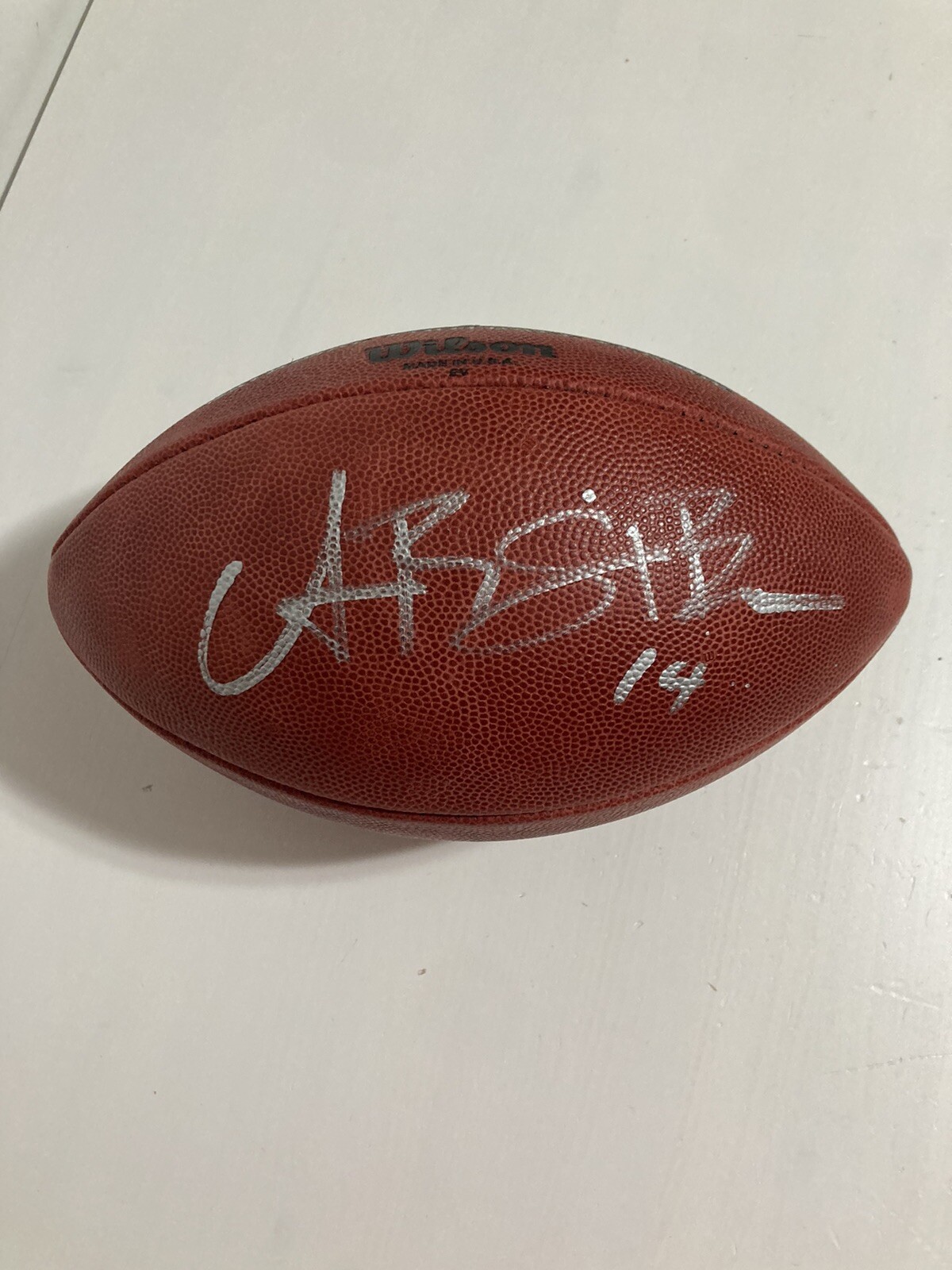 2022 Detroit Lions Game Issued NFL Football #265 Signed Amon-Ra St. Brown