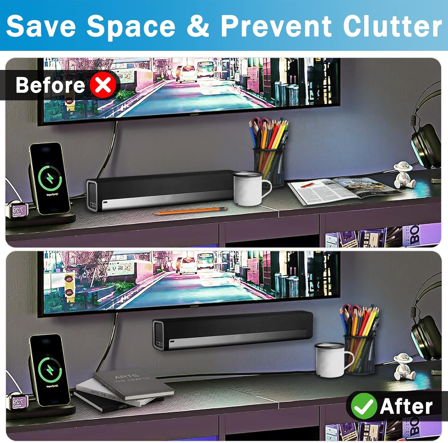 Wall Mount for Sonos Playbar Mount Bracket with Mounting Accessories for Sonos P