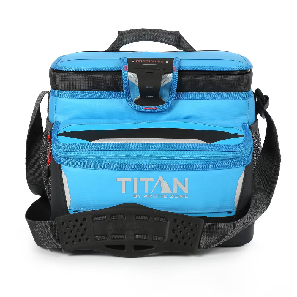 Titan by Arctic Zone 16 Can Zipperless Soft Sided Cooler - Blue