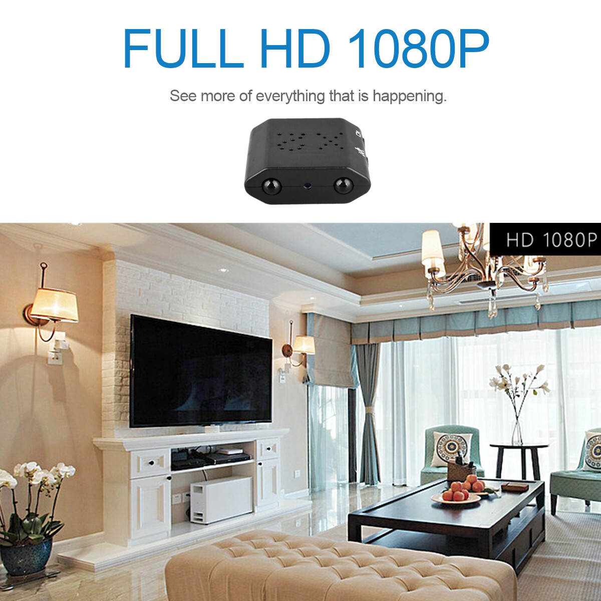 1080P HD Mini Camera Motion Detection Camcorder Night Vision Home Security Cam