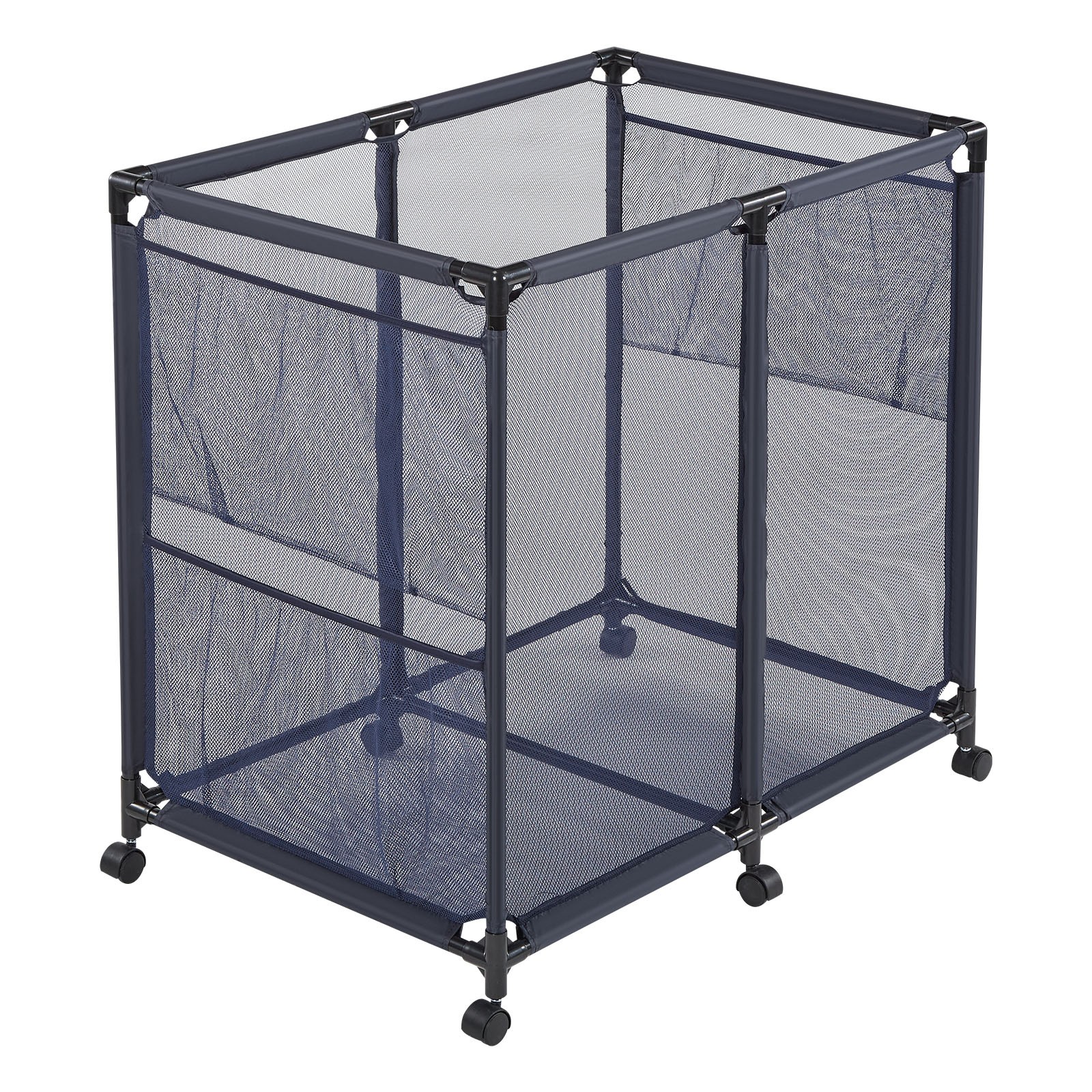 Uimoso Rolling Pool Toy Storage Bin Organizer with Frame 36.8 x 24 x 35.6 in