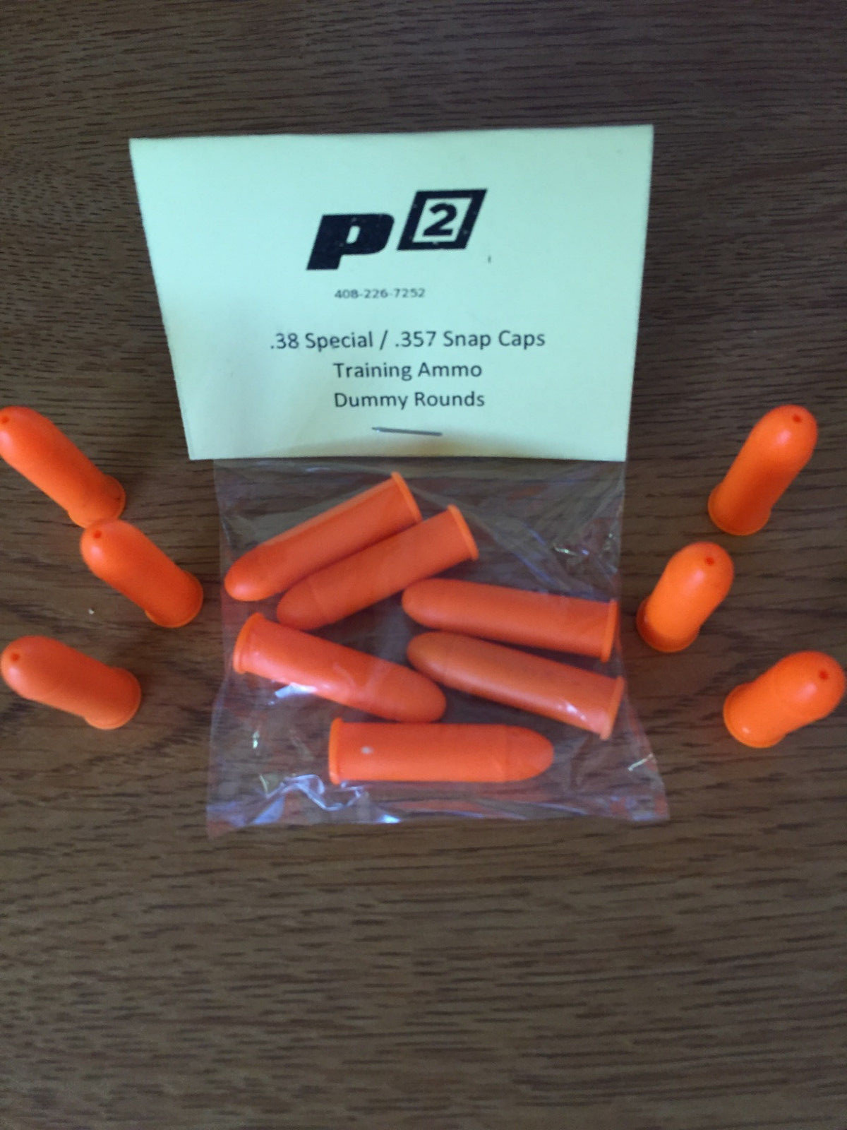 P2 .38 spl Cal SNAP CAPS TRAIN AMMO BULLETS SHELLS PRACTICE SAFE .38 - 6 Pak